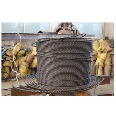 China Galvanized Steel 15.24 Prestressed Steel Wire Rope High Quality Adjustable Steel Wire Rope 15.24 for sale