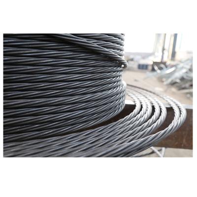 China High Quality Adjustable Steel Wire Rope 15.24 Prestressed Steel Wire Galvanized Steel 15.24 for sale