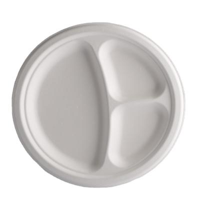 China Disposable Sugar Cane Dish Restaurant Dishes Biodegradable Paper Plate for sale