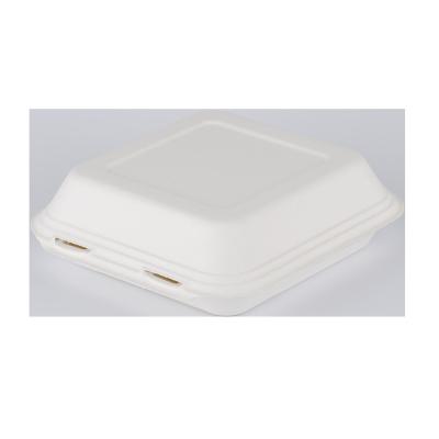 China 100% Eco-friendly and Biodegradable Disposable Chinese Compostable Kraft Paper Box Sugarcane Bagasse Food Containers for sale