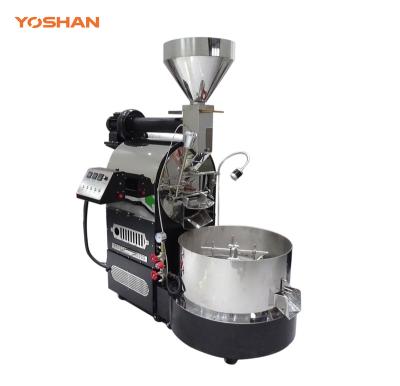 China Yoshan Professional Turkish 15kg Car Roasters Machine Coffee Burner Machone 60kg Auto Panel Electronic Big Involved Coffee Burner for sale