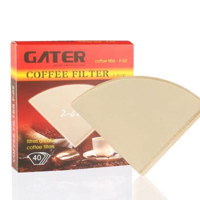 China 2020 Viable Bestseller Nonwoven Filter Paper Coffee Solid Color 1-4 Cups Use 40pcs Paper Filter Bag Food Grade Low Price for sale