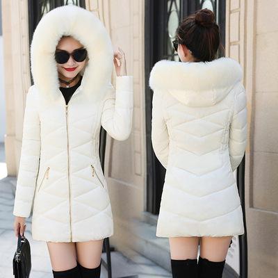 China QUICK DRY winter women parka outerwear female down jacket with fur collar plus size S - long thick women winter coat for sale