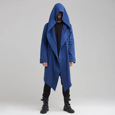 China 2021 Breathable Hooded Sweatshirts Men Black Hop Coat Hoodies Fashion Long Sleeves Blanket Coats Outwear Hot Sale for sale