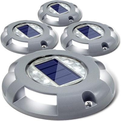 China Solar Garden Deck Lights Driveway Dock Lights Waterproof 1200mAh LED Cordless Outdoor Aluminum Dock Lighting for sale