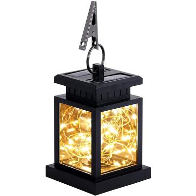 China Garden Hanging Lamp 20 LED Outdoor Waterproof Solar Lanterns Decorative Solar Powered Lighting for sale