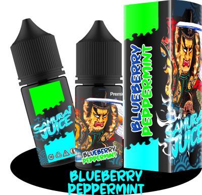 China Ramurai Juice BLUEBERRY  PEPPERMINT	 Flavor 20mg 30mg 50mg nicotine Salt E-Liquid Vape Juice by VAPOREVER for sale