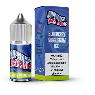 China Euphoria Juice Blueberry Bubblegum Ice E Flavor 20mg 30mg 50mg nicotine Salt E-Liquid Vape Juice salt bar juice by VAPOREVER for sale