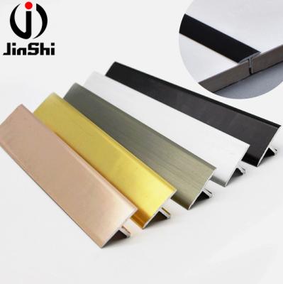 China Factory direct aluminum profile T trim metal corner tile multifunctional flexible aluminum tile trim for sale