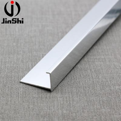 Chine Glossy Silver White Metal Wall Minimalist Materials L Profile Shape Trim à vendre