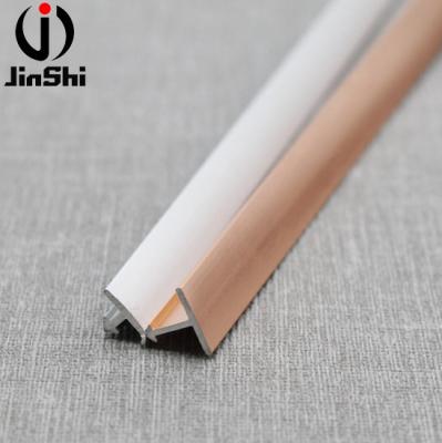 China Decorations Aluminum Extrusion Matt Silver T Shaped Tile Wall Transition Profiles en venta