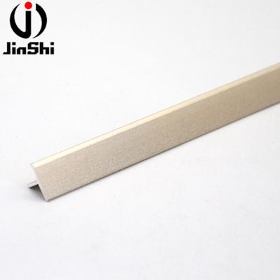 China Manufacturer Multifurpose Sandblasting Golden T Aluminum Decorations Foshan Profile for sale