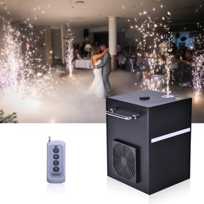 China cold mini fireworks spark machine powder with DMX remote control for wedding and stage show 26x18.5x25CM for sale