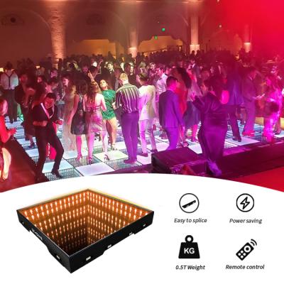 China hotel china nightclub stage magnetic 3d wedding led mirror dance floor tiles for sale for sale