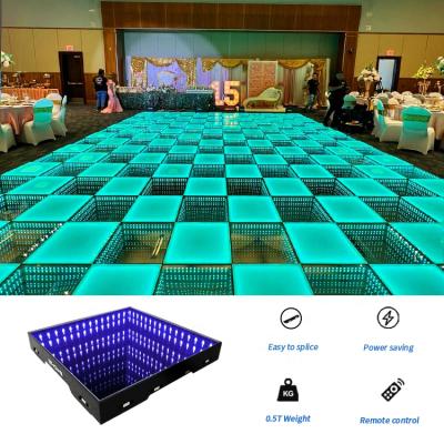 China Cheap price Warehouse Canton maker light mobile 3d rgb led dance floor sheets for disco pohotobooth for sale