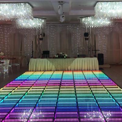 China Party & Wedding Event New Product New Product Starlit 3D Mirror Wireless Mirror Dance Floor Panel Led Rental Supplies for sale