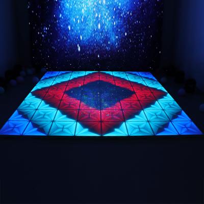 China Star Effects Wireless Magnet Star Battery Panel White Dance Floor Led Lights Hire Banquet Wedding Event for sale