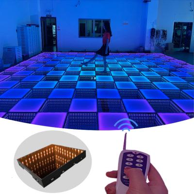 China Waterproof hotel mirror 3d dj lights led dance floor dj floor cheaper price for sale