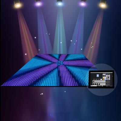 China High Gloos Modern White Magnet Led Digital Dance Floor With Ipad Control for sale