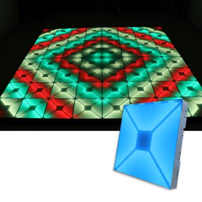 China Party and wedding event RGB color mixing interective led dance floor for sale