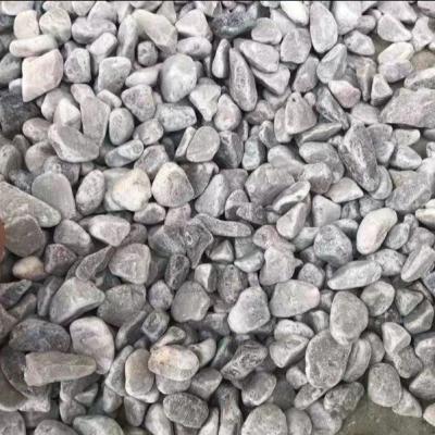 China Contemporary Tumbled Natural Crushed Gray Gravel Stone For Decoration Or Paving for sale