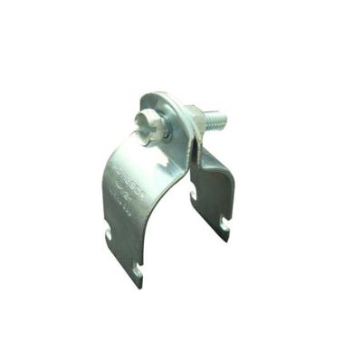 China Use to Support IMC or Rigid Conduit to Steel Channel Strut Clamps Galvanized Pipe Clamp Unistrute Pipe Clamp for sale