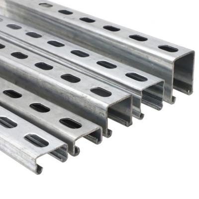 China Steel Electric Galvanized Roll Shaped Steel Slotted Strut Channel For Mine And Gas Industry for sale