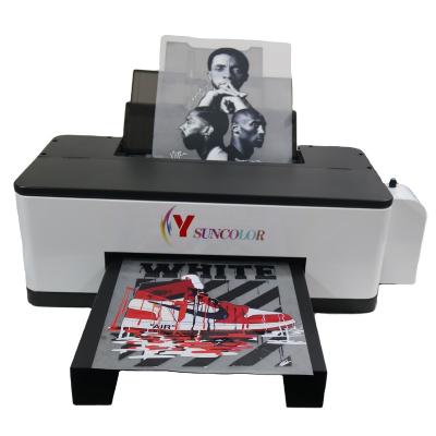 China Any Key Fabric SunColor dtf printer a3 1390 professional small dtf printer for white dark t-shirt for sale