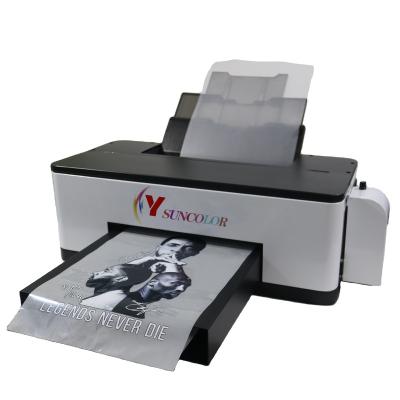 China Any fabric SunColor L1800 R1390 a3 pet vinyl film inkjet hot selling dtf desktop printer for sale