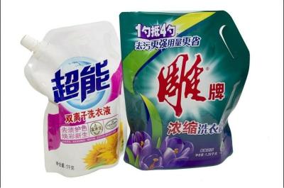 China PET / PE / PA Liquid Stand Up Spout Pouch Packaging For Laundry Detergente for sale