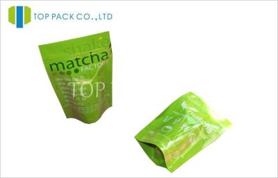 China Aluminum Foil Ziplock Stand Up Pouches , Moisture Proof Tea Packaging Bags for sale