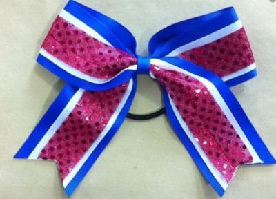 China Custom Made Cheerleading Hair Bows for College Cheer Uniforms for sale