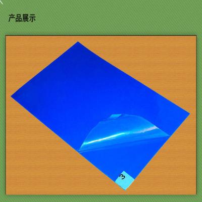 China Blue PE Clean Room Sticky Mat 30 Sheets Polyethylene Films for Removing Dust for sale