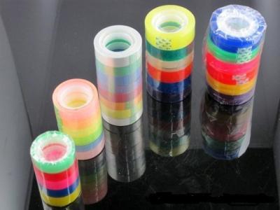 China Easy Tear Bopp Stationery Tape For School Use Crystal Clear Tapes for sale