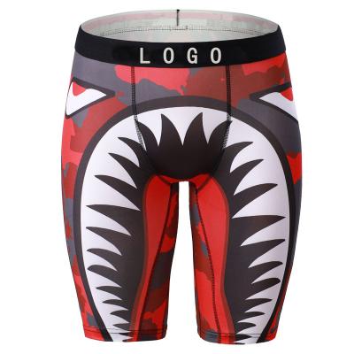 China New Sports Underwear Men Breathable Breathable Sweat Absorption Leisure Border Fitness Pants Urban Trend Print Boxers for sale