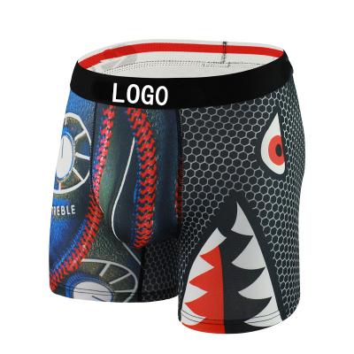 China Hot Selling Camouflage Printed Men's Underwear Digital Printed Breathable Boxers Mid Waist Comfortable Boxers for sale