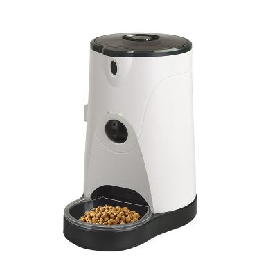 China Automatic Small Dog Cat Smart Pet Feeder Remote Control Microchip Automatic Pets Feeder Box for sale