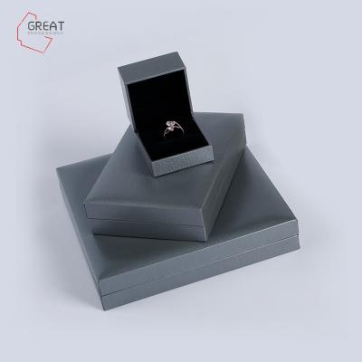 China Wholesale Custom Eco-friendly Gift Packaging Like Ring Box Earring Necklace Bracelet With Velvet Insert Jewelry Packaging Box for sale