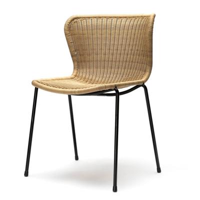 China Pe Rattan Wicker and Bamboo Arm Bistro Garden Hotel Lobby Eco-Friendly Classic Wood Dining Chairs Square for sale