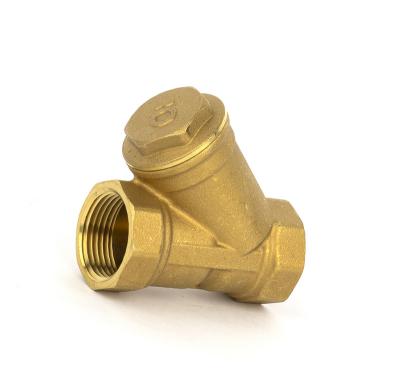 China Pn16 General Brass Y Strainer In Line Y Strainer Foot Valve With Strainer for sale