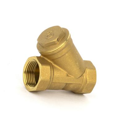 China Pn16 General Brass Y Strainer In Line Air Filter Ultra With Control Valve Press for sale