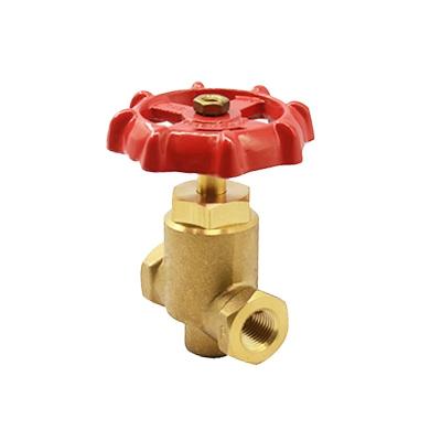 China General 1/2-1 Inch Brass Stop Valve With Stainless Steel Handwheel for sale