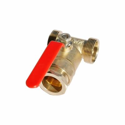 China General Tee Valve Equal Ball Lead Free Bronze Ball Valve Forging Natural Gas Main Valve for sale