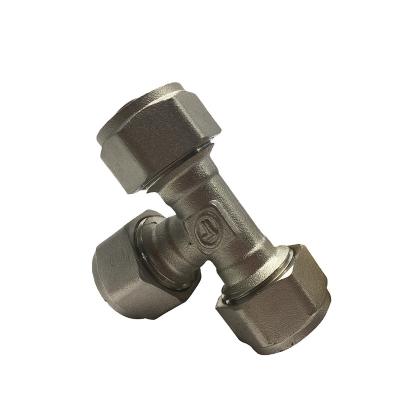 China 4 Matching Brass Nozzle Fitting Brass Tees Adapter Hole Brass Material for sale