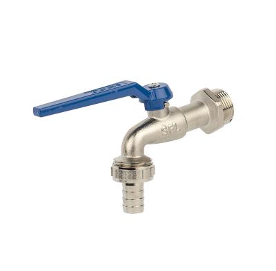 China Traditional High Quality BSP Thread One Way Flow Chrome Plated Brass Bibcock Valve 1/2