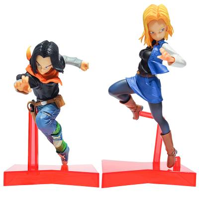 China Cartoon Toy Japanese Anime Dragon-Ball Collectible Action Number Android 18 Model 17 for sale