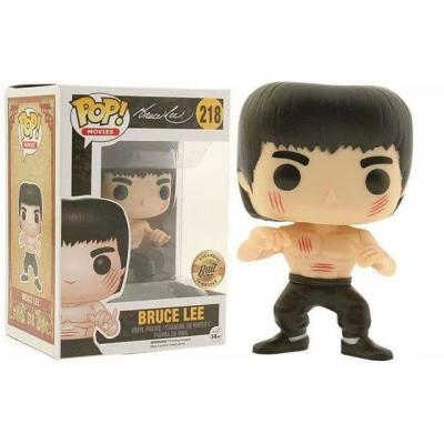 China Toy Funk Pop Chinese Kongfu Vinyl Model Doll Toys Cartoon #218 Bruce Lee Desktop Decoration Wholesale Action figure for sale