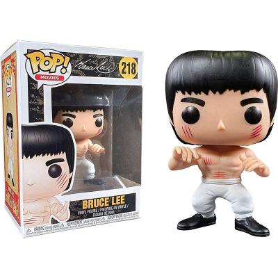 China Model Doll Toys of Toy Pop Chinese Kongfu Cartoon Vinyl # 218 Wholesale Action Number Bruce Lee White Pants Desktop Decoration for sale