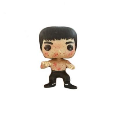 China Wholesale Pop Chinese Kongfu Cartoon Toy Vinyl Model Doll Toys #218 Bruce Lee Desktop Decoration Bloody Action Figure for sale