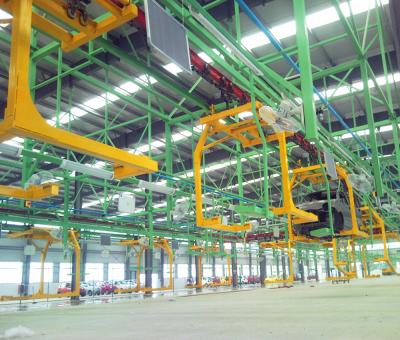 China Heat Resistant Overhead Conveyor Line For Car SUV Sedan Assembly Line for sale